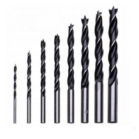 Houtboren geslepen Set 8 stuks / 3 - 10 mm - LHEDDIA