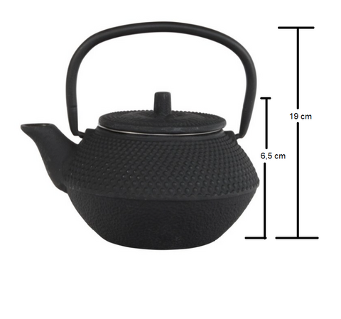 Teaclassix Theepot Arare - 0.35 L - Zwart - Gietijzer - LHEDDIA